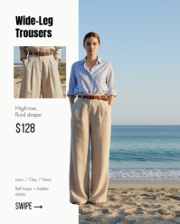 Blue Summer Fashion Collection Instagram Portrait Template - Page 3