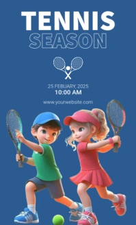 Blue Modern & Minimal Tennis Us Legal template