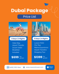Blue Travel Packages Instagram Portrait Template - Page 2