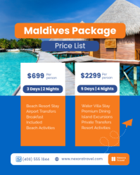 Blue Travel Packages Instagram Portrait Template - Page 3