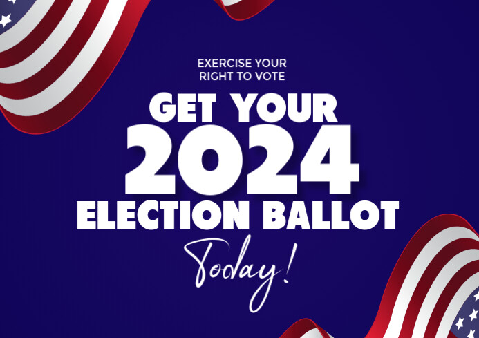 Current Election Add Copy of Blue Modern & Minimal Usa Election Ad A3 | PosterMyWall