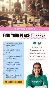 Blue Volunteer Recruitment Instagram Story Template - Page 2