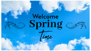 Blue Modern & Minimal Welcome. Spring Blue  Youtube Thumbnail YouTube-miniature template