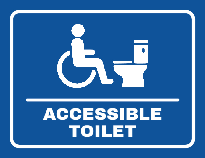 Accessible Restroom Signage Template | PosterMyWall