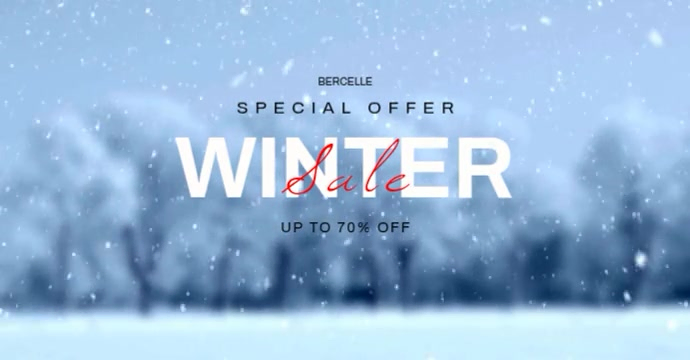 Winter Sale Promotion Template | PosterMyWall
