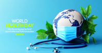 Blue Modern & Minimal World Health Day Facebook Shared Image template