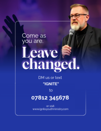 Blue Youth Ministry Event Pamflet Template - Page 4