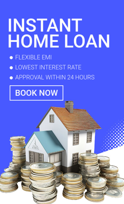 Blue Modern & Minimal Instant Home Loan Us Legal template