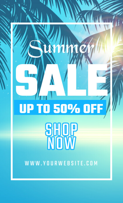 Blue Modern & Minimal Summer Sale Us Legal template