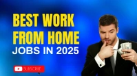 Blue Modern & Minimal Work From Home Promotion Template Youtube Thumbnail