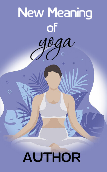 Blue Modern & Minimal Yoga Kindle/book Covers template
