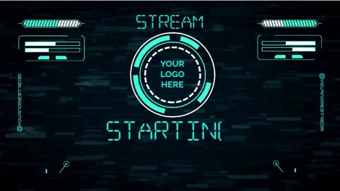 Blue Modern Gaming Intro Streaming video Template | PosterMyWall