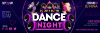 Blue Modern Male DJ Concert Email Header Temp template