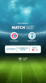 Match Day Program Example match day template | PosterMyWall