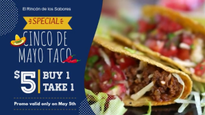 Blue Modern Mexican Cuisine Display Ad Digitalanzeige (16:9) template
