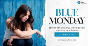Blue Monday sad event Facebook Shared Image template
