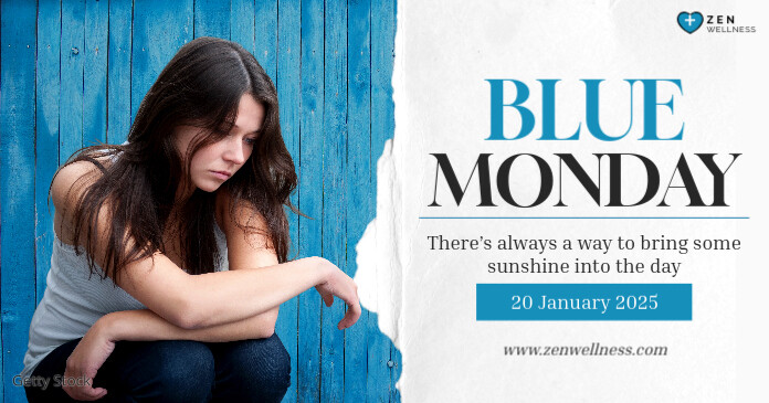 Blue Monday sad event Изображение, которым поделились на Facebook template