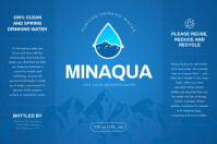 Blue Mountain Water Bottle Label template