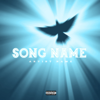 Blue Music Album Cover Album Cover template