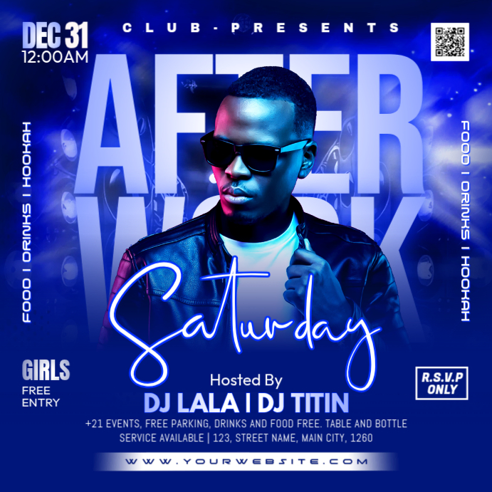After Work Party Instagram Ad Template | PosterMyWall