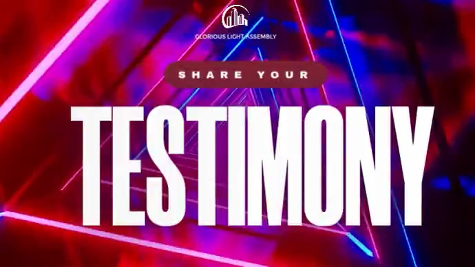 Program Testimony Poster Design Church Testimony Event Template | PosterMyWall