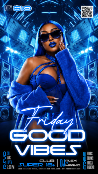 Azul Club Night Event Instagram Story Template