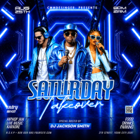 Синий Hip Hop Music Event Instagram Post Template
