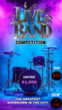 Bleu Live Band Competition Instagram Story Template
