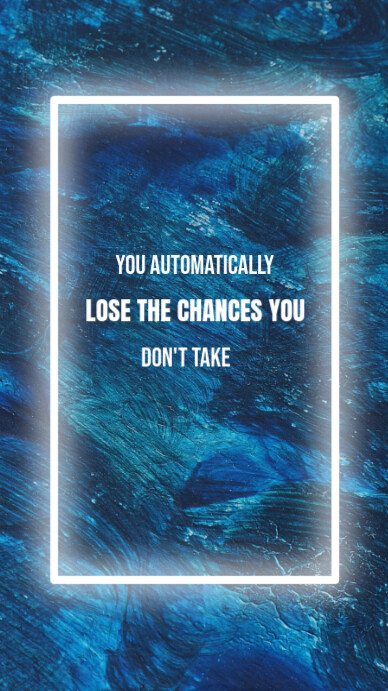 Blue Neon Quote Abstract Painting Background And Neon Frame Instagram Story Template Instagram Story
