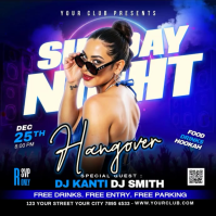 Azul Sunday Night Party Pos Instagram Template