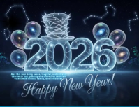 Blue Newyear 2026 Flyer (US Letter) template