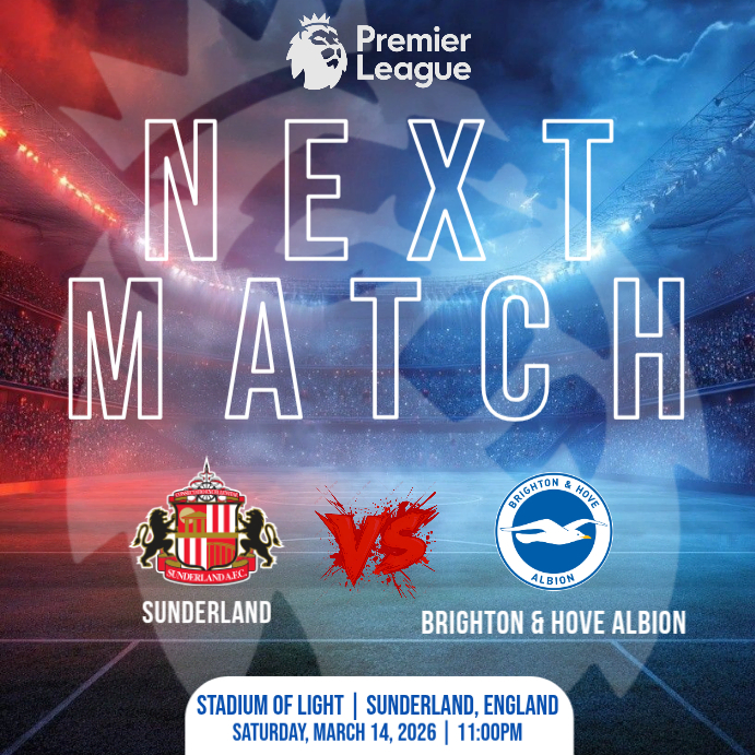 Blue Next Match Premier League Instagram Post Instagram Post Template ...