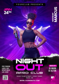 Blue Nightclub Event A5 Video template