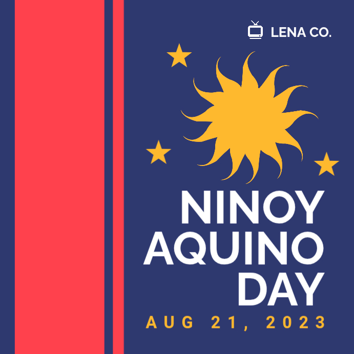 Yellow Ninoy Aquino Day Square Template | PosterMyWall