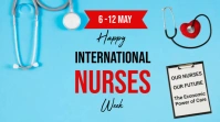 Blue Nurses Day Digital Display (16:9) template