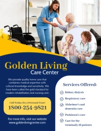 Blue Occupational Therapy Service Flyer Templ Volante (Carta US) template