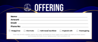 Blue  Offering Envelope Envelopes Amplop template