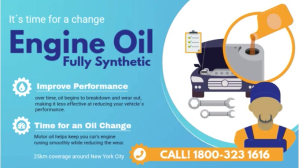 Blue Oil Change Service Video Ad Digitale display (16:9) template