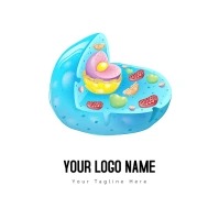 Blue Painting Logo Логотип template