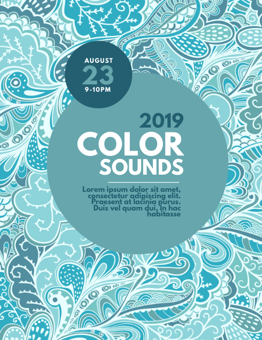 Event Advertisement. Blue blue party event flyer template | PosterMyWall