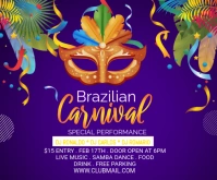 Blue Pastel  Carnival Background Medium Rectangle Средний прямоугольник template
