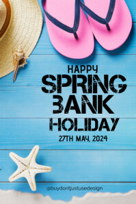 Spring Bank Card Design Spring Bank Holiday A4 Template | PosterMyWall