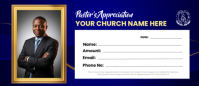 Blue Pastor's Appreciation Envelope  Envelopes template