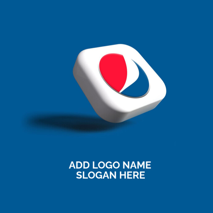 Blue Pepsi Icon In 3d. My 3d Work May Be Seen In The Section Titled 