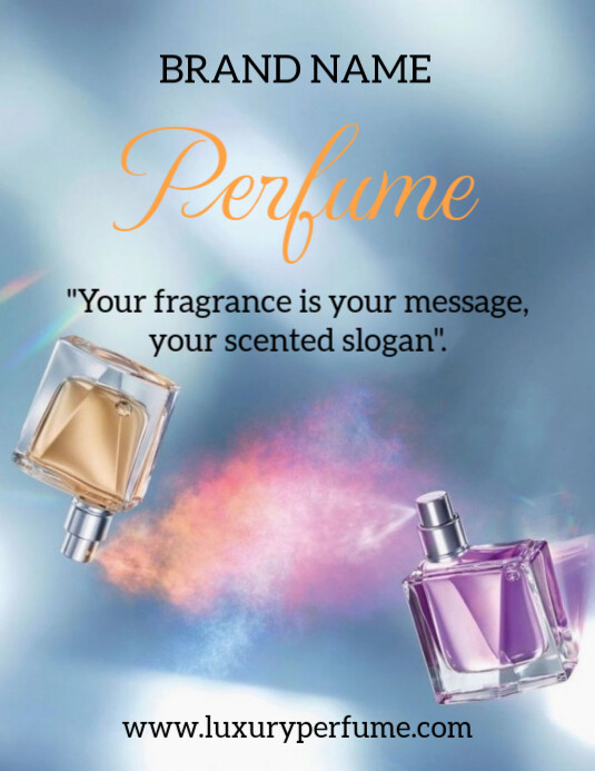 Blue Perfume Day Flyer (us Letter) Template | PosterMyWall