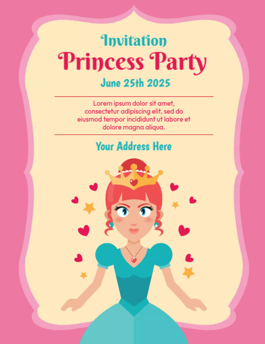 princess dress up party invitations Magical Princess Dress Up Fairytale Birthday Party Invitation