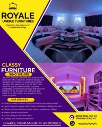 Blue Professional   "purple And Yellow Professional Home Decor & Furnishing Template   Instagram Por