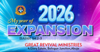Blue Professional 2026: My Year Of Expansion Facebook Shared Image template