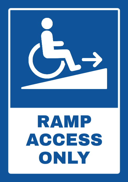 Modèle Blue Professional Accessibility Ramp Access Only Wheelchair ...
