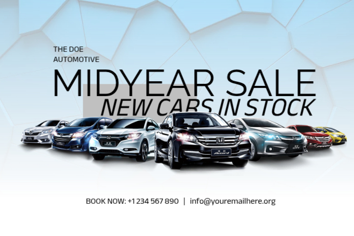 Blue Automotive Sale Posters Template | PosterMyWall